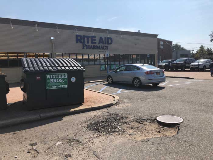 Residents ask for relief from parking lot mess in Sayville The