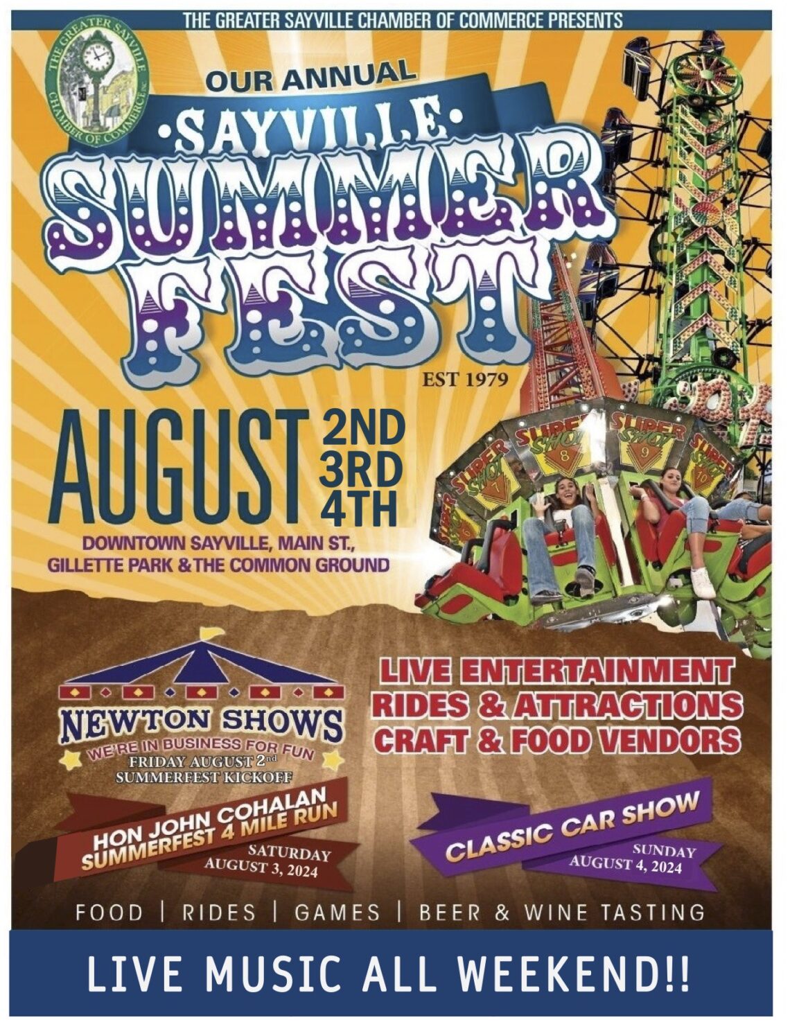 Summerfest 2024 The Greater Sayville Chamber of Commerce, Inc.