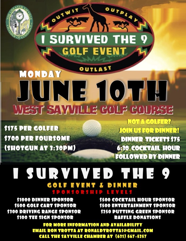 2024 Sayville Golf Outing Flyer