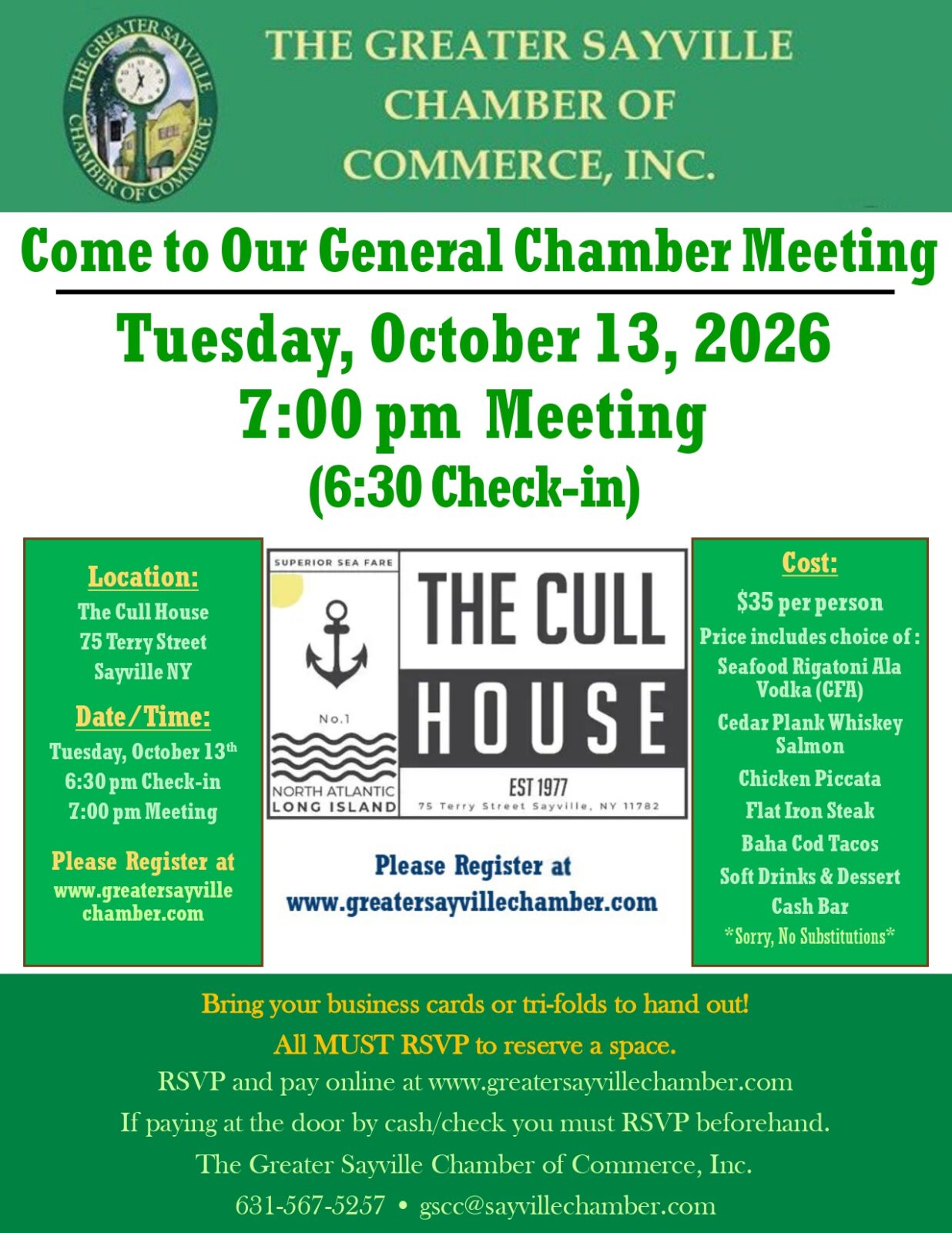 Chamber General Meeting Cull 10-13-26